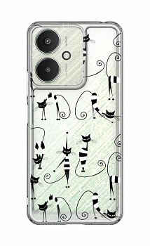 Zadní pevný kryt Image na Xiaomi Redmi 13C Cats 1