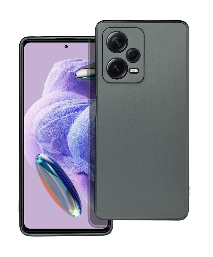 Zadní kryt Metallic na Xiaomi Redmi Note 12 Pro+ 5G šedý
