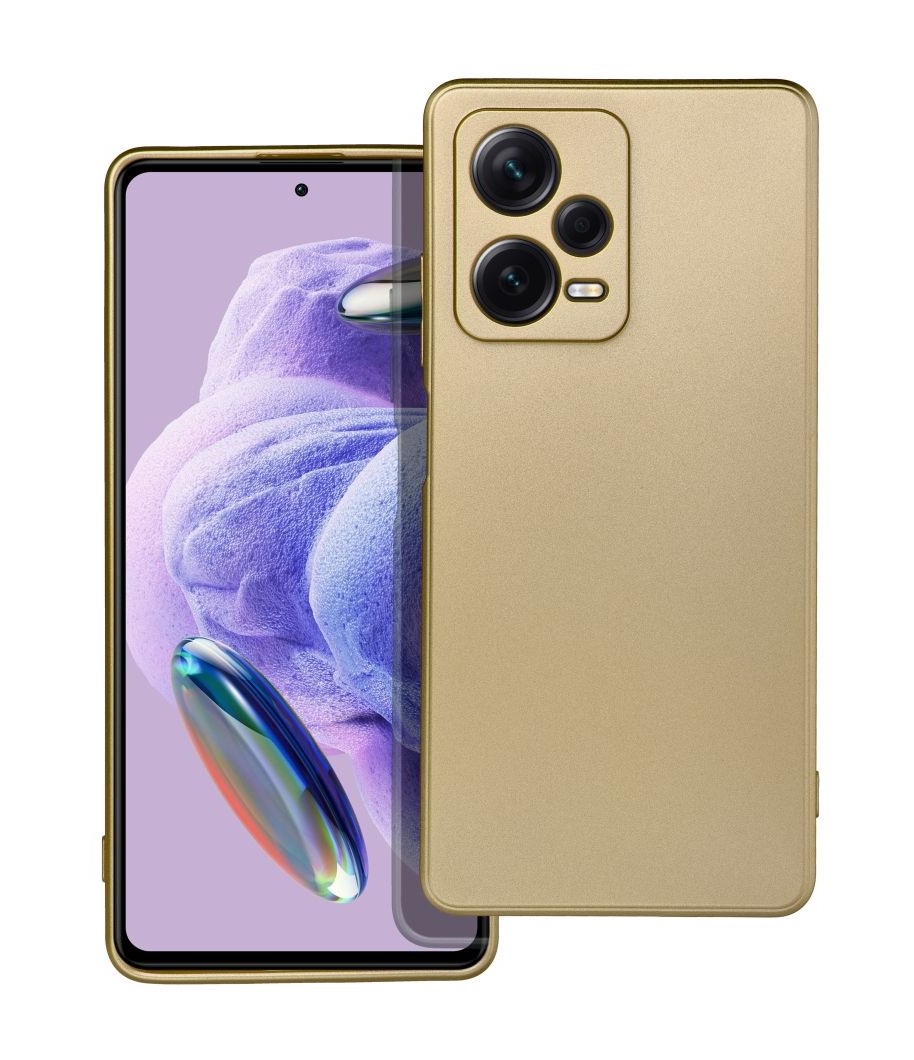 Zadní kryt Metallic na Xiaomi Redmi Note 12 Pro+ 5G zlatý