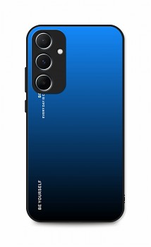 Zadní pevný kryt LUXURY na Samsung A15 duhový modrý