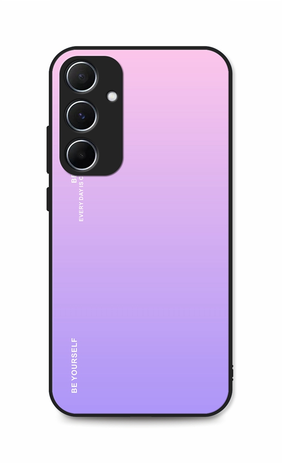 Zadní pevný kryt LUXURY na Samsung A15 duhový růžový