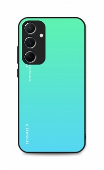 Zadní pevný kryt LUXURY na Samsung A15 duhový zelený