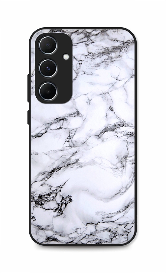 Zadní pevný kryt LUXURY na Samsung A15 Marble White