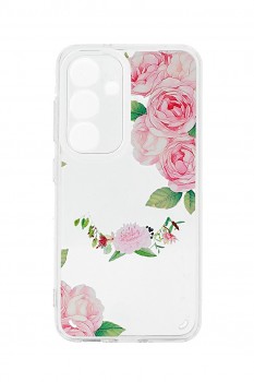 Zadní kryt Flower na Samsung A34 s růžovými květy