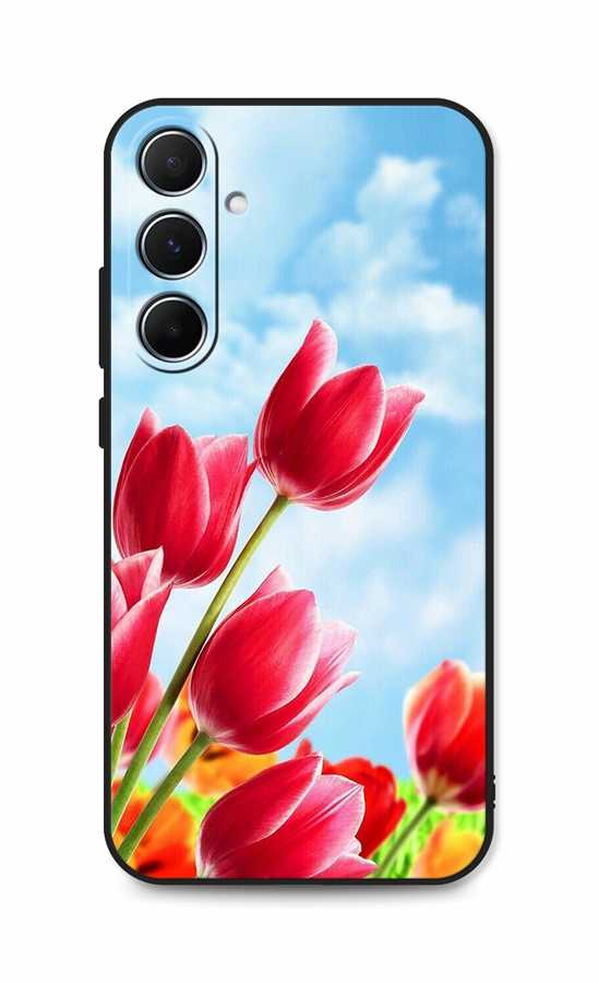 Levně Kryt TopQ Samsung A15 Tulips 128834 (pouzdro neboli obal na mobil Samsung A15)