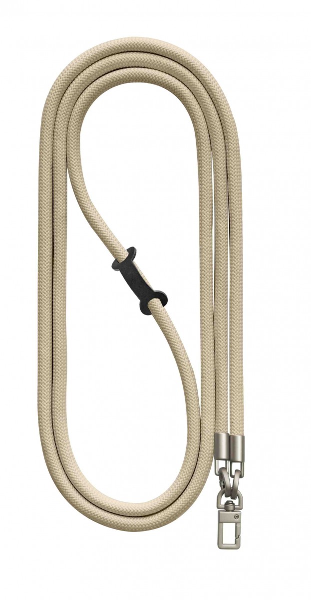 Levně Luxusní šňůrka na mobil TopQ Royal Cord Silver béžová 8 mm 128844