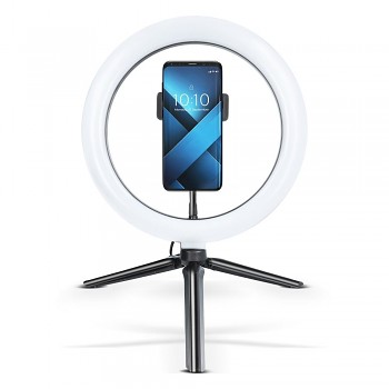 Stativ Ring Light DX-260 s LED osvětlením černý