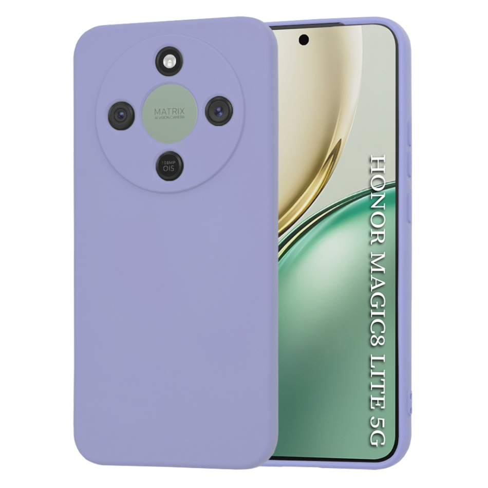 Techsuit - SoftFlex - Honor Magic8 Lite - světle fialová