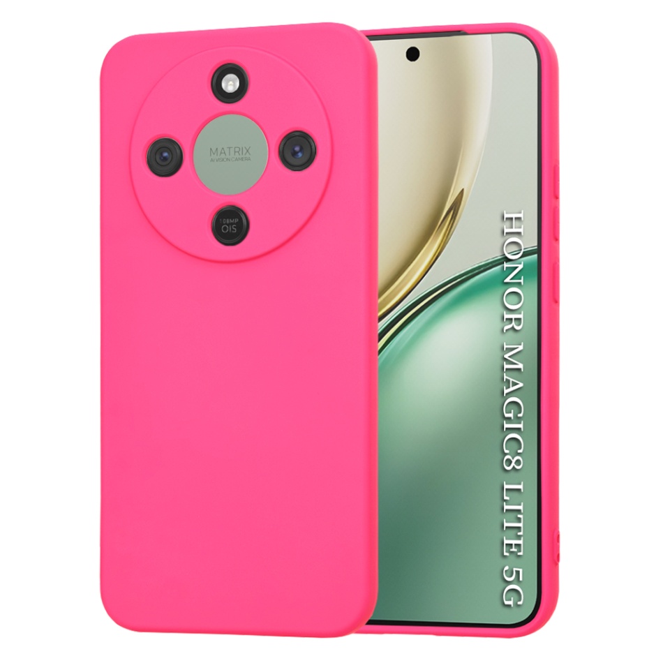 Levně Techsuit - SoftFlex - Honor Magic8 Lite - horká růžová