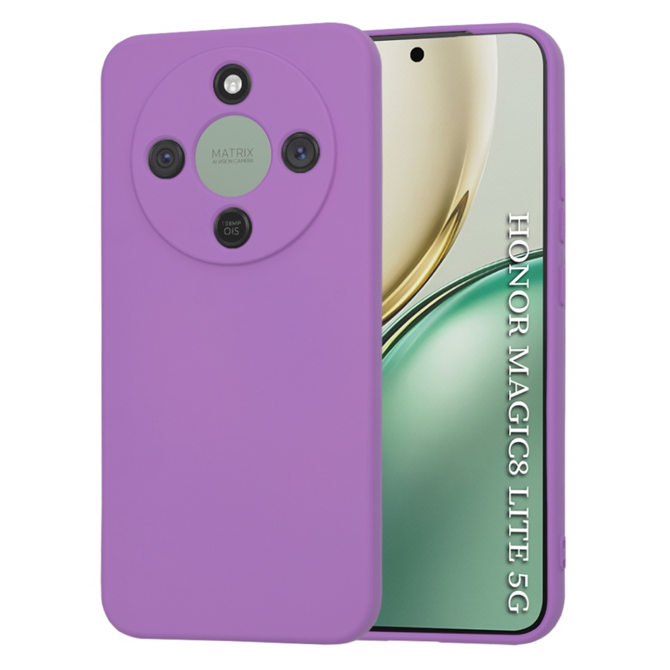 Levně Techsuit - SoftFlex - Honor Magic8 Lite - fialová