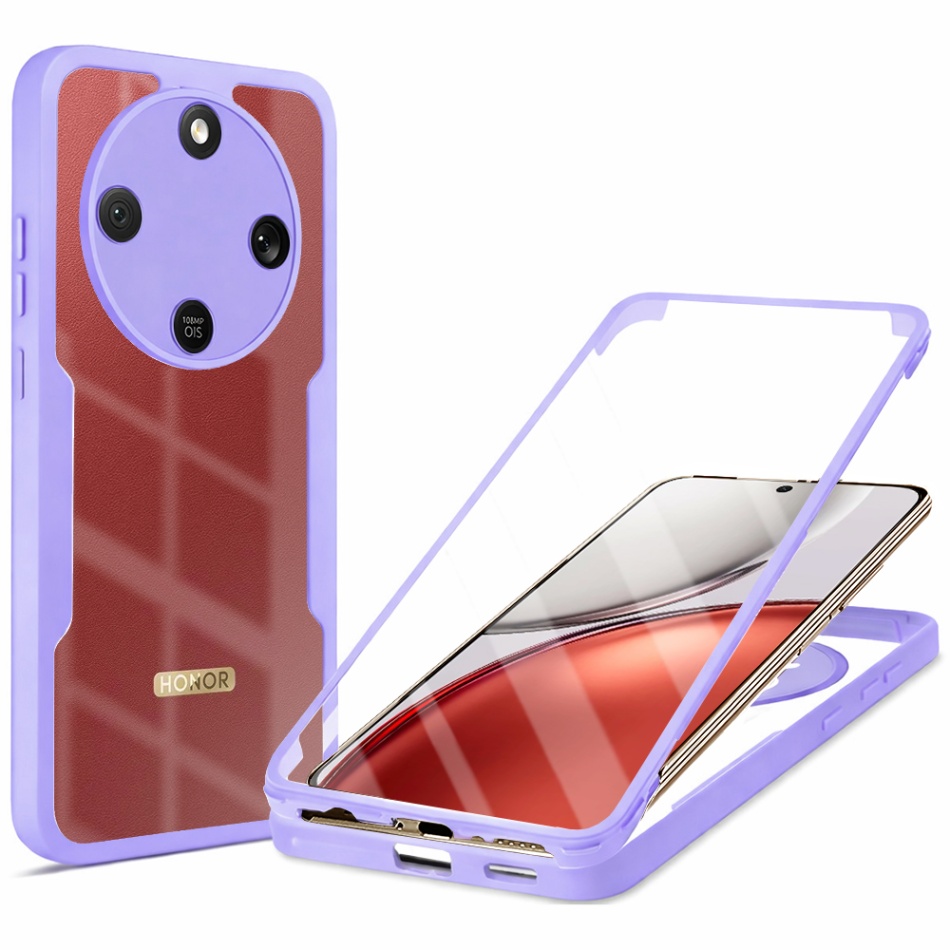 Techsuit – ColorVerse 360 Series + ochrana obrazovky – Honor Magic8 Lite – fialová