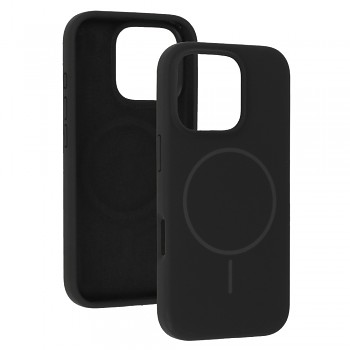 Zadní kryt Magsafe Slim Silicone pro iPhone 16 black