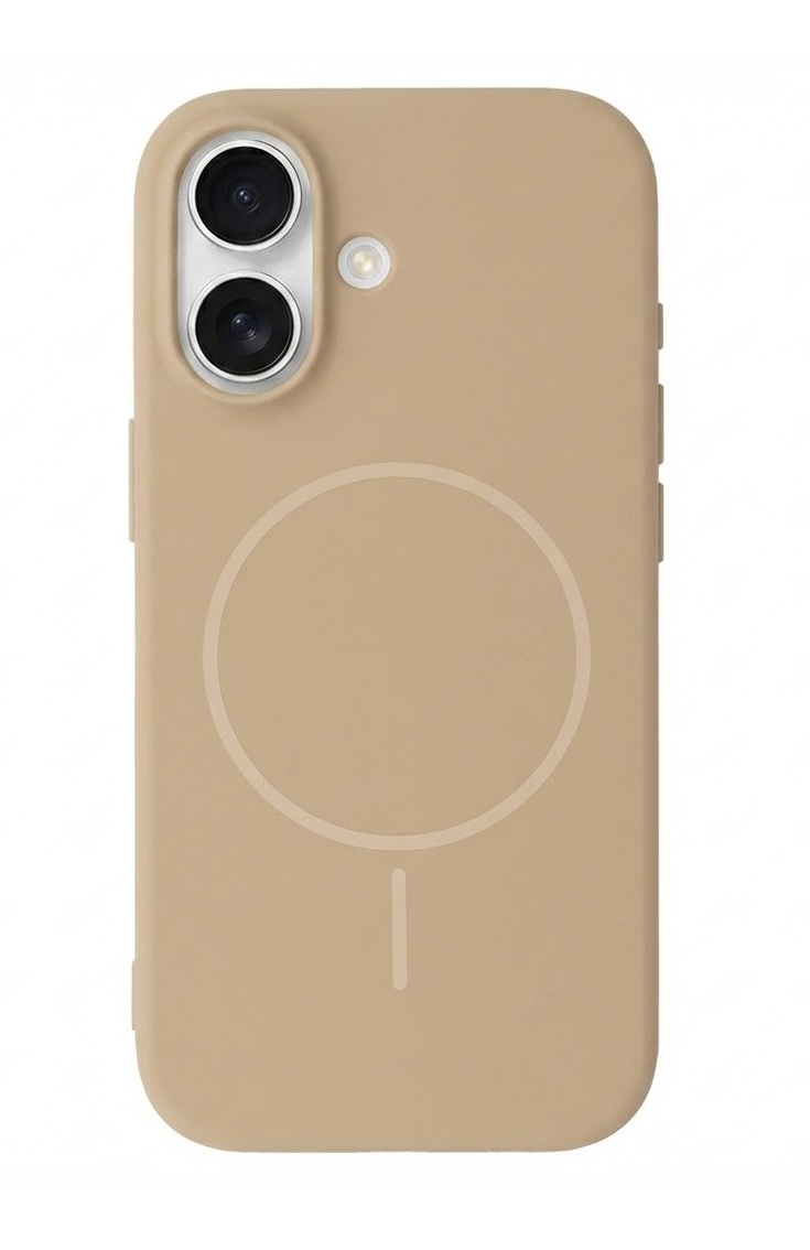 Levně Zadní kryt Magsafe Slim Silicone pro iPhone 16 Plus brown
