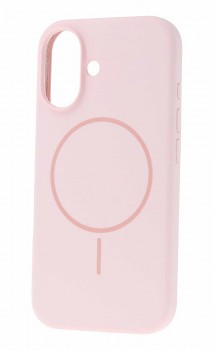 Zadní kryt Magsafe Slim Silicone pro iPhone 16 Plus light pink