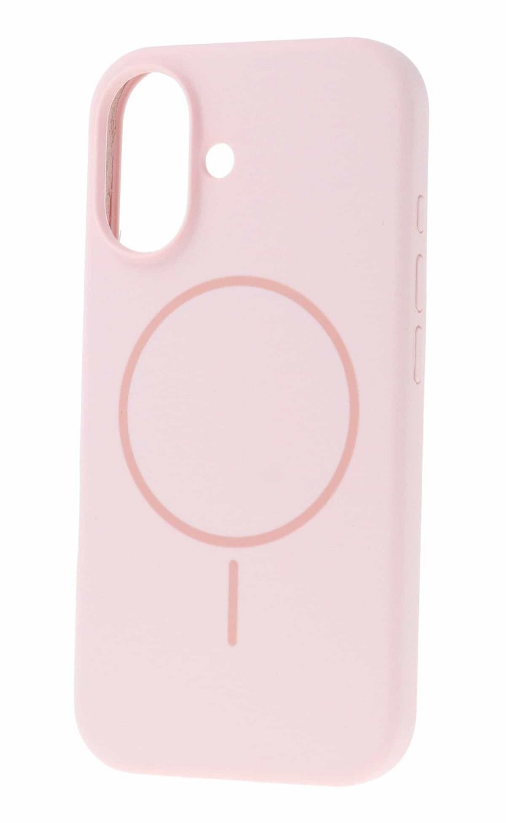 Zadní kryt Magsafe Slim Silicone pro iPhone 16 Plus light pink
