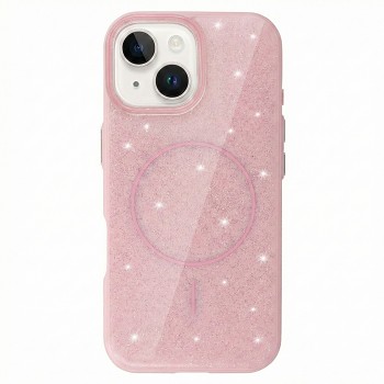 Zadní kryt Magsafe Slim Shiny pro iPhone 14 light pink