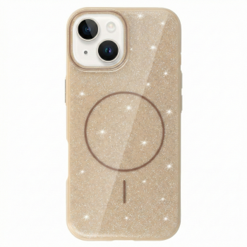Zadní kryt Magsafe Slim Shiny pro iPhone 14 gold