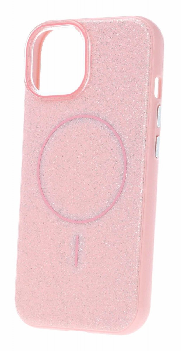 Zadní kryt Magsafe Slim Shiny pro iPhone 15 light pink