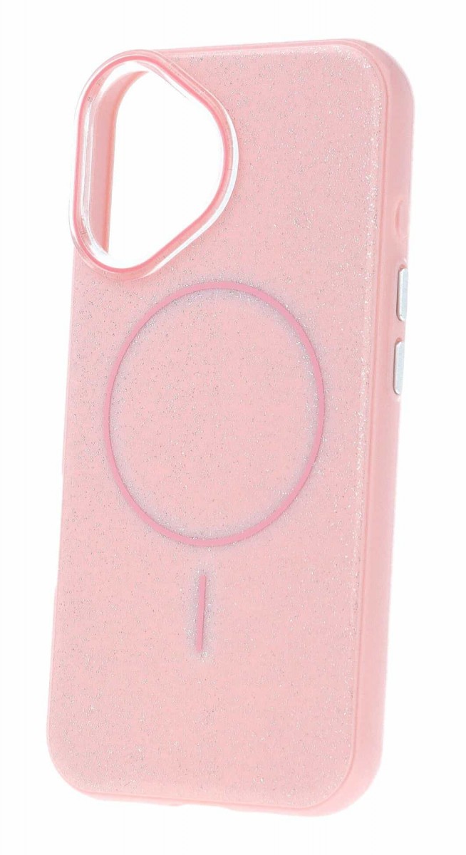Zadní kryt Magsafe Slim Shiny pro iPhone 16 light pink