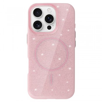 Zadní kryt Magsafe Slim Shiny pro iPhone 16 Pro light pink