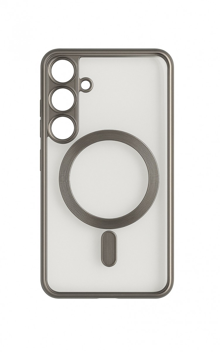 Levně Zadní kryt Metallic Magsafe pro Samsung Galaxy S25 Titanium