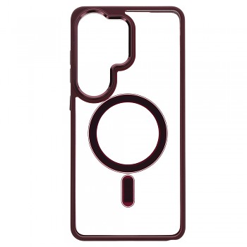 Zadní kryt Metallic Magsafe pro Samsung Galaxy S25 Cherry