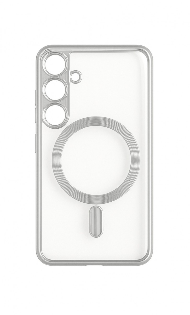 Zadní kryt Metallic Magsafe pro Samsung Galaxy S25 Silver