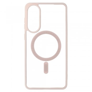 Zadní kryt Acrylic Color Magsafe pro Samsung Galaxy S25 Edge light pink