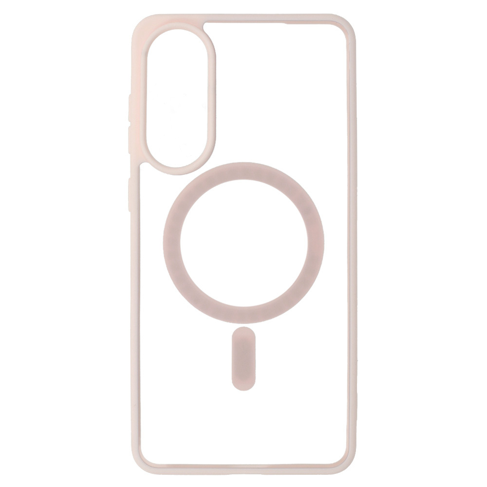 Zadní kryt Acrylic Color Magsafe pro Samsung Galaxy S25 Edge light pink