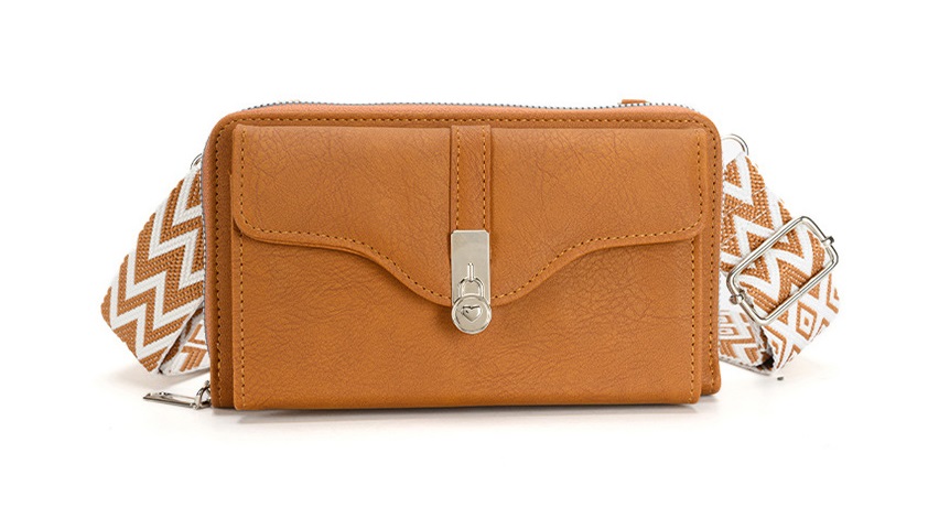 Kabelka TopQ Urban Forte na mobil s popruhem hnědá 129331