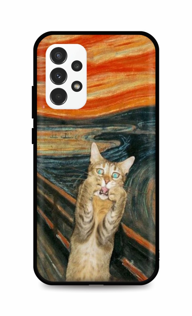 Zadní kryt DARK na Samsung A23 5G Scared Cat