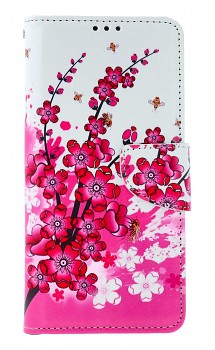 Knížkové pouzdro na Xiaomi Redmi 10 5G Kytičky textil
