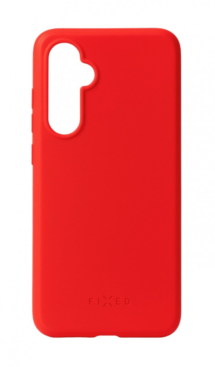 Zadní pogumovaný kryt FIXED Story pro Samsung Galaxy A55 5G, červený