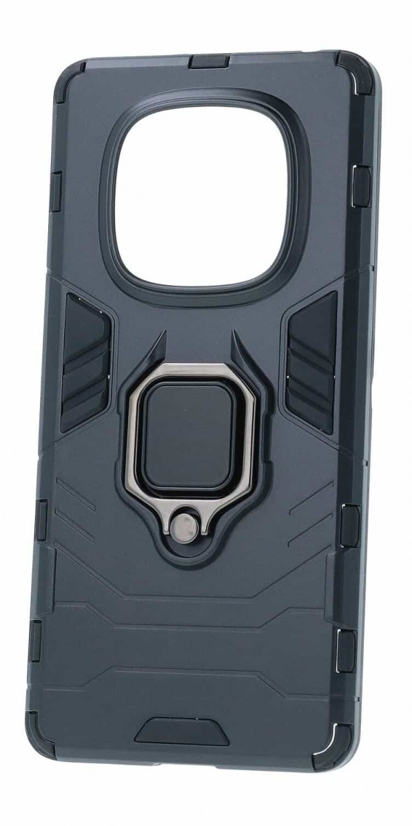 Ultra odolný zadní kryt pro Xiaomi Redmi Note 14 Pro černý s prstenem