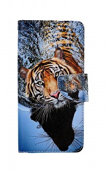 Knížkové pouzdro na Xiaomi Redmi Note 10 Pro Hnědý tygr