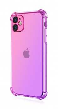 Zadní kryt na iPhone 11 Shock duhový růžovo-fialový