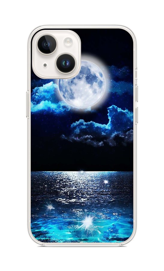 Levně Kryt TopQ iPhone 14 Úplněk 109785 (pouzdro neboli obal na mobil iPhone 14)