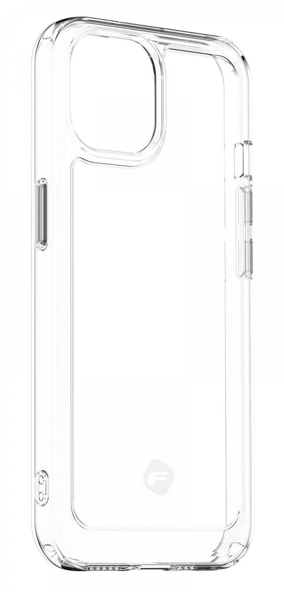 Zadní pevný kryt F-PROTECT na iPhone 15 průhledný