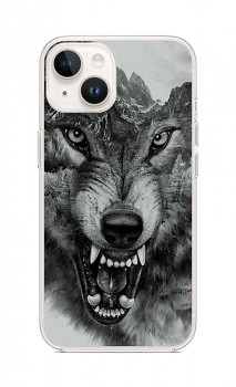 Zadní kryt na iPhone 14 Černobílý vlk