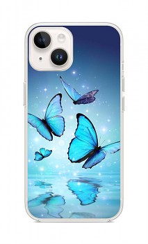 Zadní kryt na iPhone 14 Modří motýlci