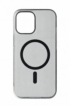 Zadní kryt Transparent Slim Magsafe pro iPhone 16 černý