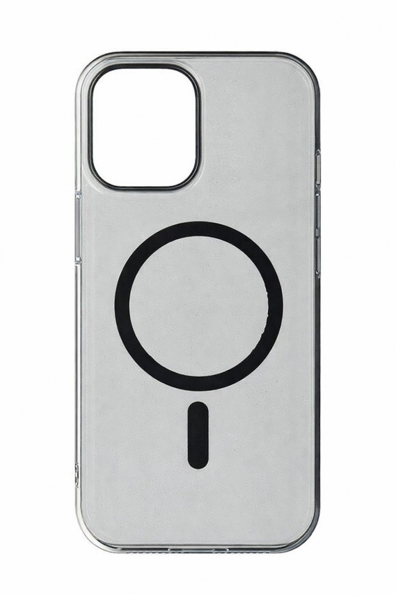 Zadní kryt Transparent Slim Magsafe pro iPhone 16 černý