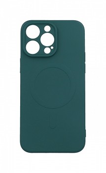 Zadní kryt na iPhone 15 Pro Max s MagSafe tmavě zelený