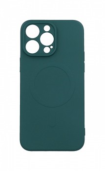 Zadní kryt na iPhone 15 Pro s MagSafe tmavě zelený