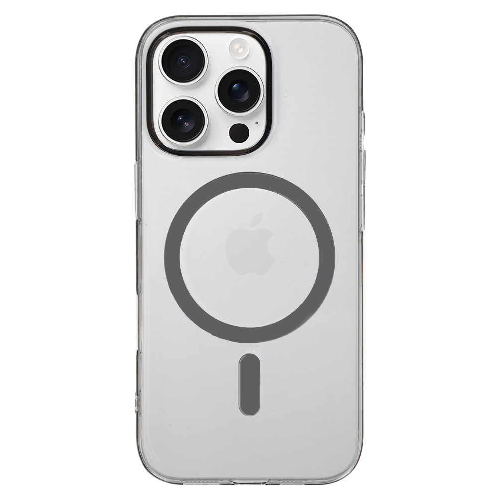 Levně Zadní kryt Transparent Slim Magsafe pro iPhone 16 Pro Max graphite