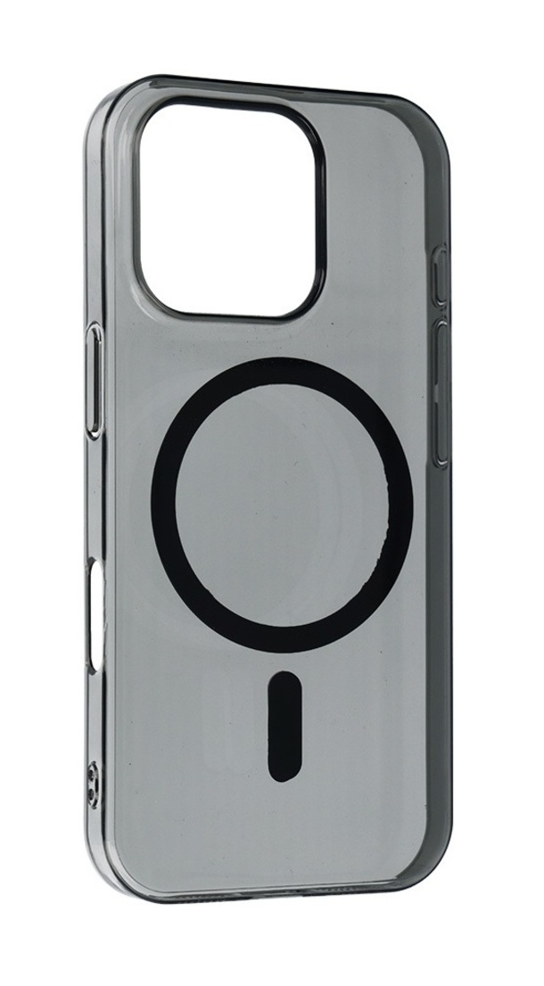 Zadní kryt Transparent Slim Magsafe pro iPhone 15 černý