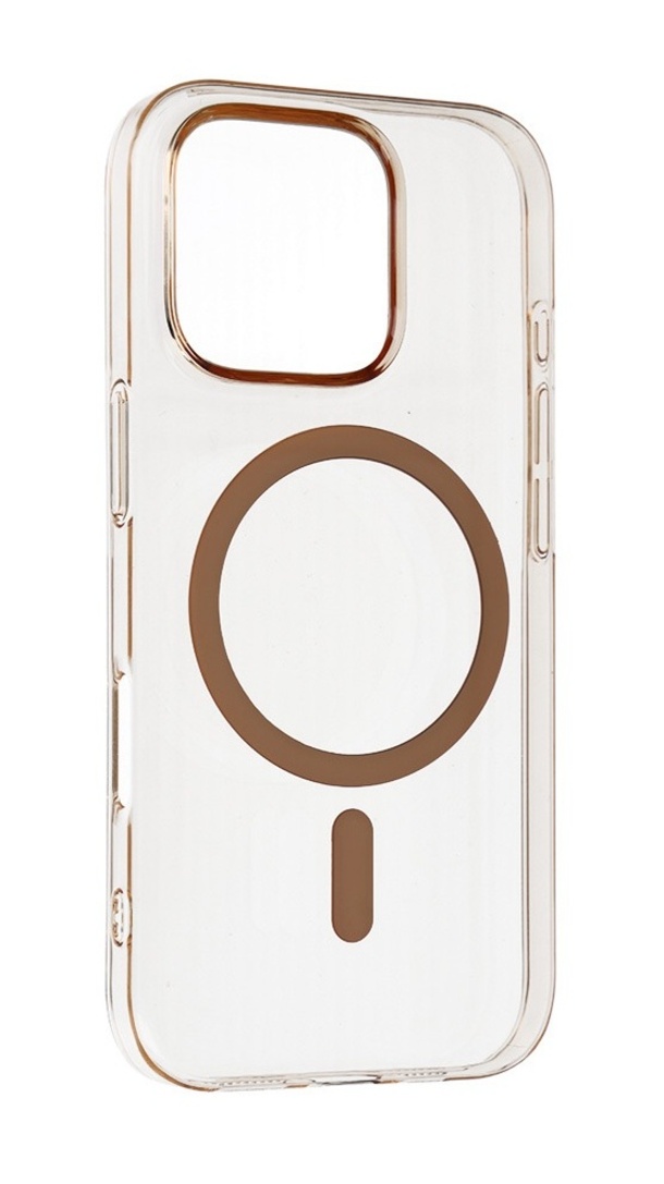 Levně Zadní kryt Transparent Slim Magsafe pro iPhone 15 desert