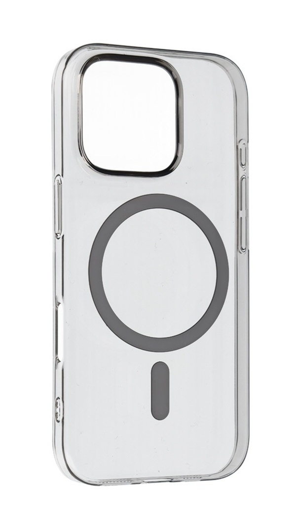 Levně Zadní kryt Transparent Slim Magsafe pro iPhone 15 graphite