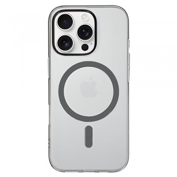 Zadní kryt Transparent Slim Magsafe pro iPhone 15 Pro graphite