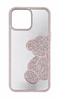 Zadní kryt Teddy Bear pro iPhone 16 Pro růžový